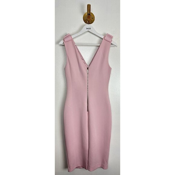 TED BAKER London Belliah Bow Shoulder Body-Con Dress in Dusky Pink Size US 2 NWT - Picture 10 of 12